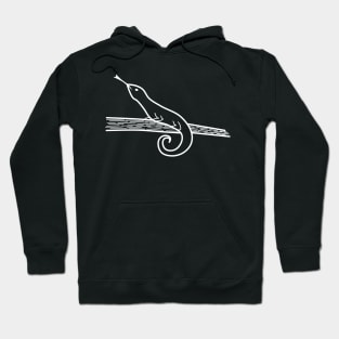 Lizard on a tree branch Hoodie